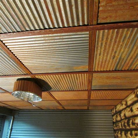 corrugated steel ceiling